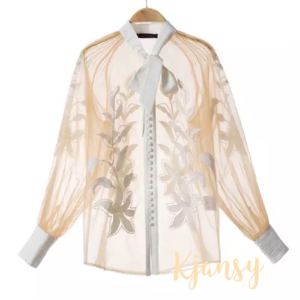 Malia Sheer Blouse - Picture 4 of 7